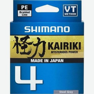 Леска SHIMANO Kairiki 4 PE, плетеная, 0.315мм, 150м, 29.9кг, серый [ldm54te5031515s]