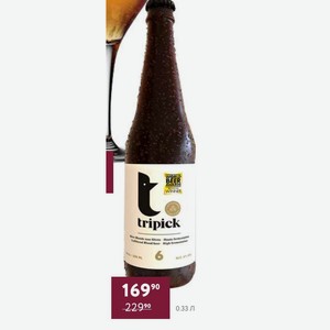 Пиво Tripick 6 Светлое 6% 0.33 Л Бельгия