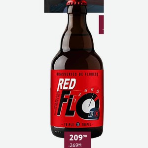 Пиво Flo Red Organic Светлое Нефильтрованное 7.5% 0.33 Л Бельгия