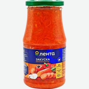 Закуска овощная ЛЕНТА Мелитопольская, Россия, 520 г