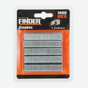 Скобы Finder 1,2х8 мм 1000 шт