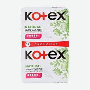 Прокладки Kotex Natural Super 14 шт