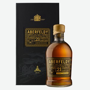 Виски Aberfeldy 21 год в подарочной упаковке, 0.7л Великобритания