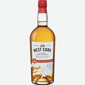 Виски West Cork Irish Stout Cask Matured, 0.7л Ирландия