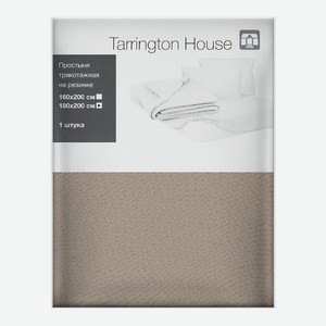 Tarrington House Простыня латте трикотаж на резинке, 180 x 200см Россия