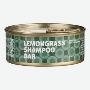 Твердый шампунь для волос Пребиотики и лемонграсс Lemongrass Shampoo Bar 75г