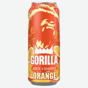 Напиток энергетический Gorilla Orange с соком апельсина, 450 мл