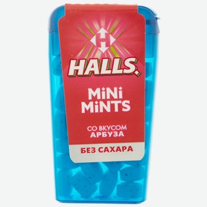 Конфеты HALLS Mini Mints без сахара со вкусом арбуза, 12.5г
