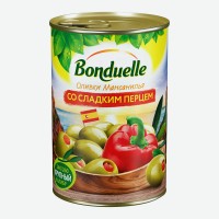 Оливки   Bonduelle   Мансанилья со сладким перцем, 300 г