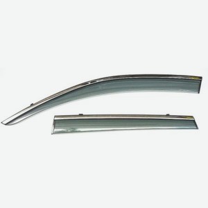 Ветровики Artway Nissan Teana 13- инжекционные с металлизированным молдингом, Компл