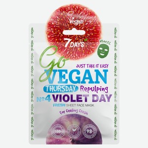 Тканевая Fresh маска для лица «Go Vegan 7 Days» Thursday Violet Day, 25 г