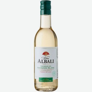 Вино  Винья Альбали  Вердехо-Совиньон Блан, 2021, 2021, 187 мл, Белое, Полусухое