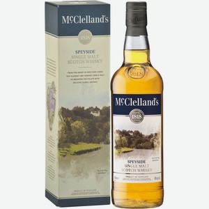 Виски  МакКлеллэнд с  Спейсайд, в подарочной коробке, 700 мл