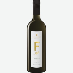 Вино Фанагория,  Ф-Стиль  Траминер, 750 мл, Белое, Полусухое