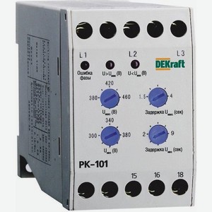 Реле контроля фаз Schneider Electric DeKraft РК-101, 400В [23300dek]