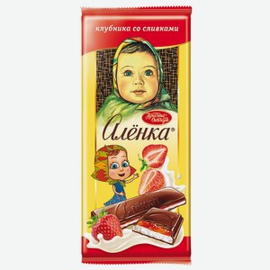 Шоколад Аленка Клубника со сливками 87г