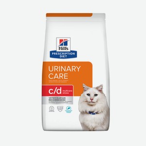 Hill s Prescription Diet сухой корм для кошек C/d профилактика МКБ при стрессе с рыбой (Urinary Stress) (400 г)