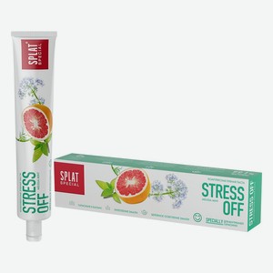 Зубная паста Splat Stress Off для укрепления и осветления эмали с успокаивающим эффектом, 75мл Россия