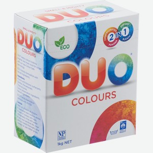 Порошок стиральный Duo Colours для цветного белья концентрированный, 1кг