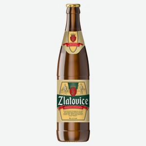 Пиво Zlatovice светлое фильтрованное 4,1%, 450 мл
