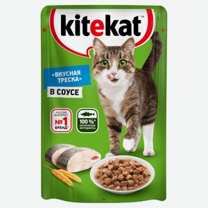 Влажный корм для кошек Kitekat рыба в соусе, 85 г
