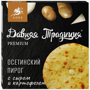 Пирог осетинский Давняя Традиция Premium с сыром и картоф. 450г