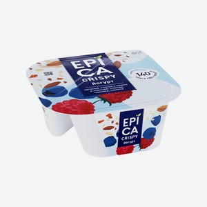 Йогурт Epica Crispy смесь из мюсли и сушеных ягод 6.5%, 138 г