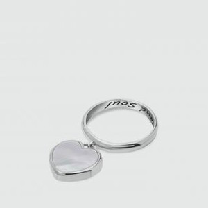 Кольцо серебряное ISLAND SOUL С Подвеской Перламутр Сердце 17.5 размер
