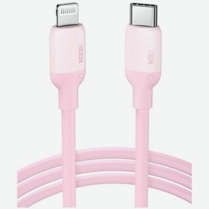 Кабель UGREEN US387 (60625) USB-C to Lightning Silicone Cable. 1 м. розовый