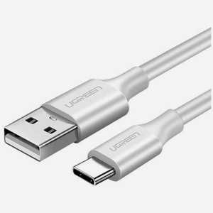 Кабель UGREEN US287 (60121) USB-A 2.0 to USB-C Cable Nickel Plating. 1 м. белый