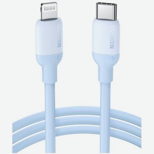 Кабель UGREEN US387 (20313) USB-C to Lightning Silicone Cable. 1 м. темно-синий