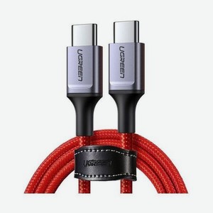 Кабель UGREEN US294 (60186) USB 2.0 Type C Male to Male Cable Aluminum Nickel Plating. 1 м. красный