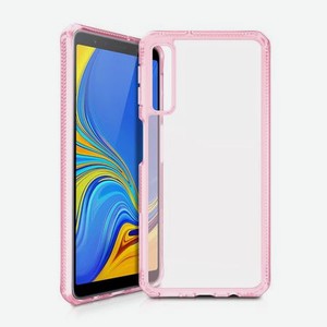 Чехол-накладка ITSKINS HYBRID MKII для Samsung Galaxy A7 (2018) светло-розовый/прозрачный