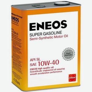 Моторное масло ENEOS Super Gasoline, 10W-40, 4л, полусинтетическое [oil1357]