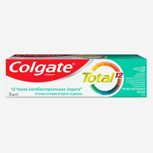 Зубная паста Colgate 75мл тотал профессиональная чистка гель