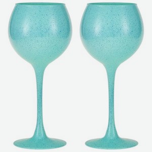 Набор бокалов для вина Royal Garden Pink&Turquoise 2 шт 280 мл бирюзовый