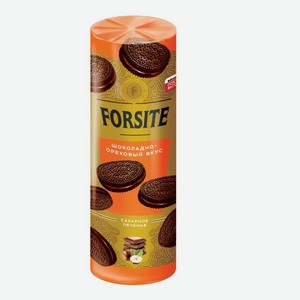 Печенье Forsite сахарное шоколадно-ореховый вкус, 220г Россия