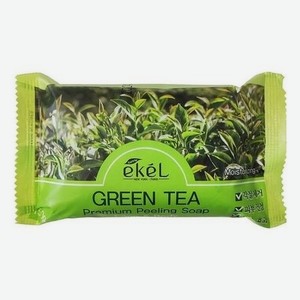 Отшелушивающее мыло для лица и тела с экстрактом зеленого чая Green Tea Premium Pelling Soap 150г