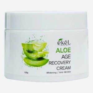 Антивозрастной крем для лица с экстрактом алоэ Aloe Ekel Age Recovery Cream 100г