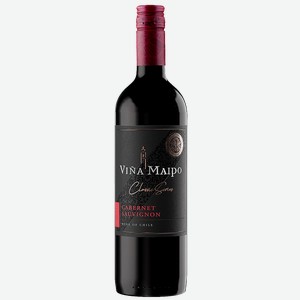 Вино красное VINA MAIPO Classic Каберне Совиньон полусухое (Чили), 0,75л