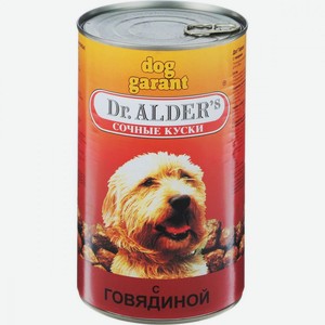 Влажный корм для собак Dr. Alder s Дог Гарант с говядиной 1,23 кг