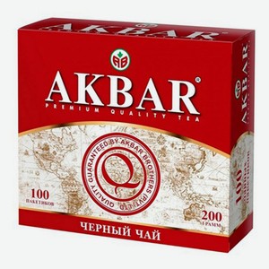 Чай черный Akbar Классическая серия в пакетиках 2 г х 100 шт