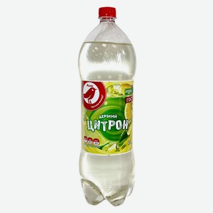 Напиток сильногазированный АШАН Красная птица Цитрон безалкогольный, 2 л
