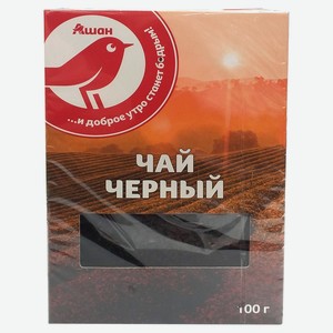 Чай черный АШАН Красная птица листовой, 100 г