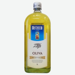 Масло оливковое De Cecco Classico Extra Virgin рафинированное, 1 л