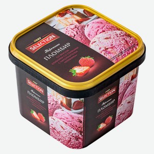 БЗМЖ Мороженое Selection of OKEY клубника со сливками в пинте 400г