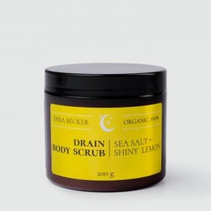 Дренажный соляной скраб для тела DINA BECKER Drain Body Scrub Sea Salt & Shiny Lemon 200 мл