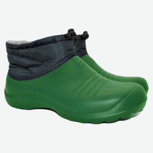 Ботинки женские утепленные зеленые