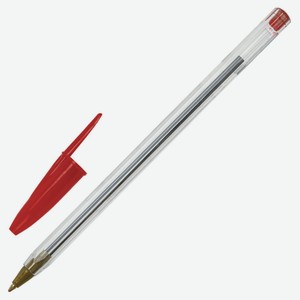 Ручка шариковая STAFF Basic Budget BP-04 0,5 мм красный, 1 шт