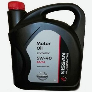 Моторное масло NISSAN VA Motor Oil, 5W-40, 5л, синтетическое [ke900-90042va]